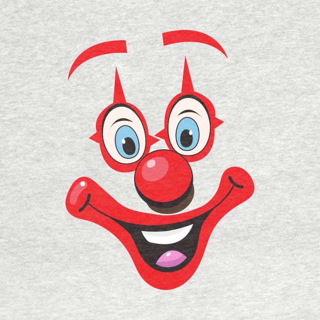 Cartoon Clown Face by nickemporium1